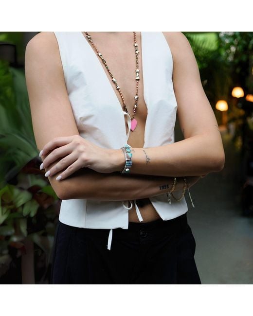 Ebru Jewelry Blue Nepal Design & Bohemian Bracelet