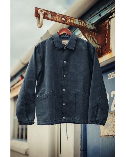 &SONS Trading Co Blue Boxcar Coach Jacket for men