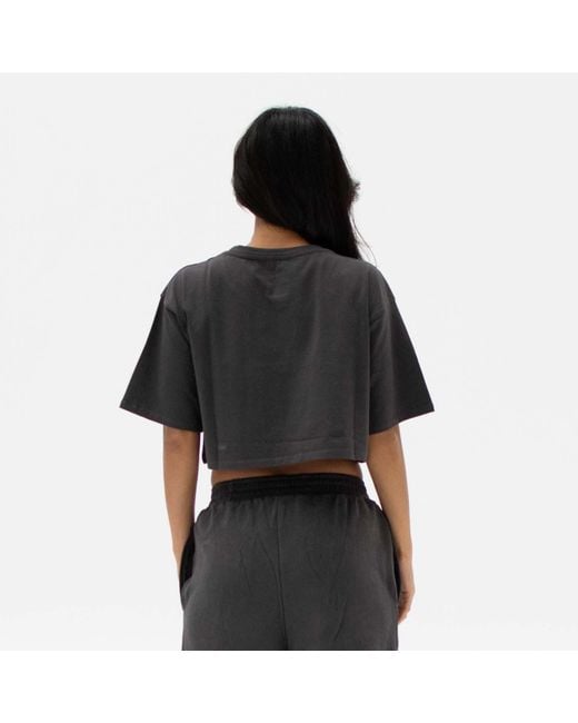 Storm Black Easy Crop Top Shadow