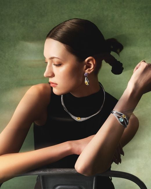 Arte Madrid White Sierra Pavé Contour Bangle