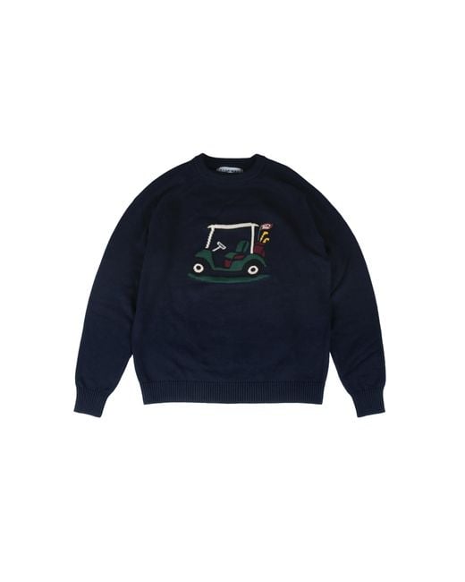 FELLA SWIM Blue Graham Golf Cart Knit for men