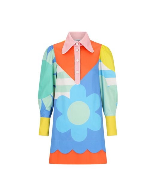 Monika Branagan Blue Starboard Flower Dress