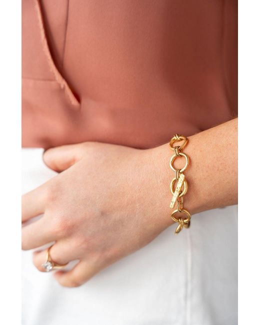 Loni Paul Jewelry Metallic Sculpted Circle Bracelet