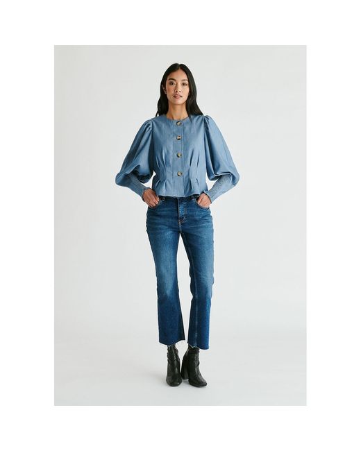 Paisie Blue Denim Effect Jacket