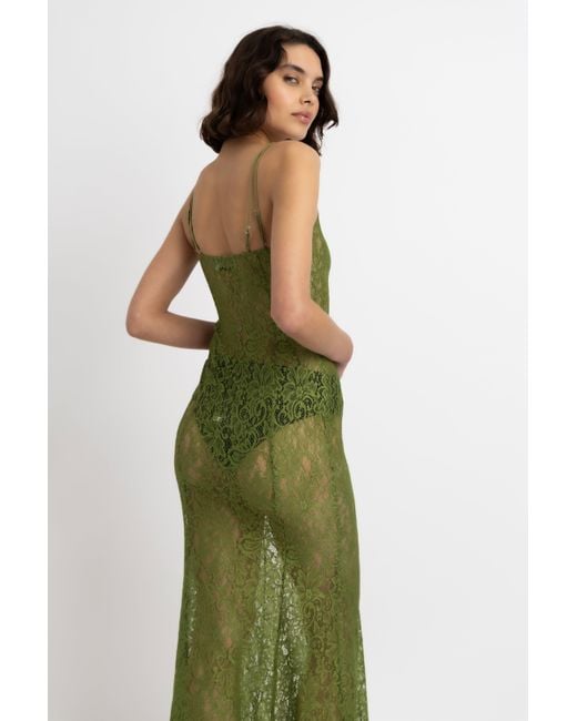 Amy Lynn Green Sahar Floral Lace Maxi Dress