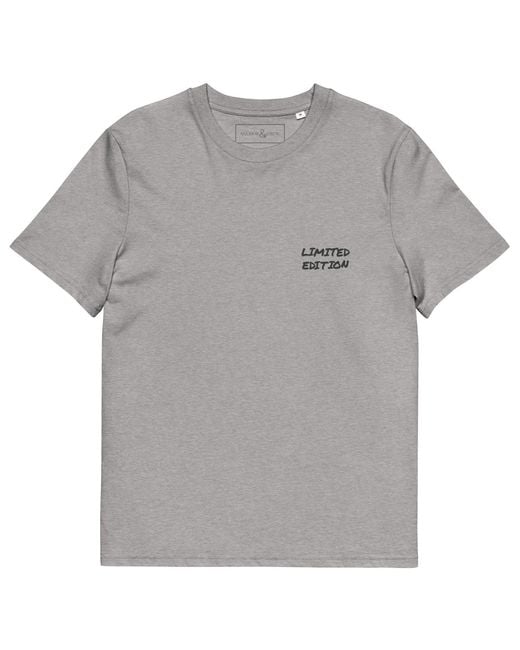 Anchor and Crew Gray Heather Limited Edition Annotations Organic Cotton T-Shirt