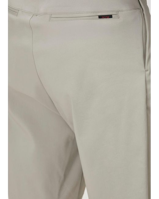 Pcfg Gray Neutrals Cotton Woven Short With Zip for men