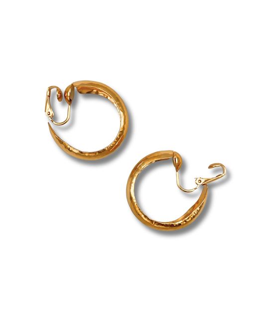 Jaredjamin Metallic Rush Hoop Earrings