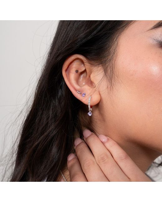 Dower & Hall Purple Amethyst Orissa Studs