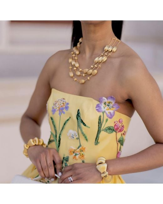 Meraki by Rashmi Bajaj Metallic Luna Plated Multi Layered Necklace