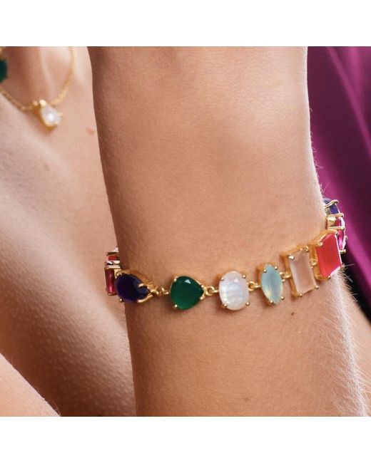 Lavani Jewels Metallic Multicolored Portobello Bracelet