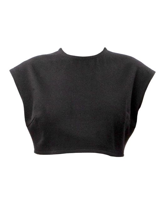 Maison Bogomil Black Midriff Blouse