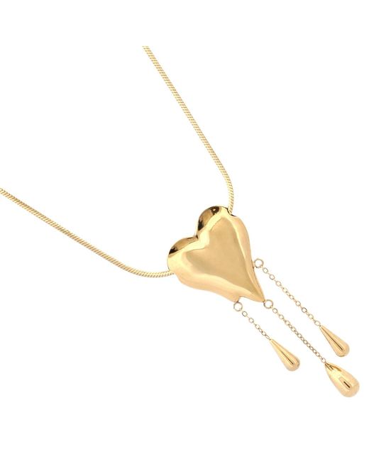 Ebru Jewelry Metallic Golden Tears Of Love Necklace