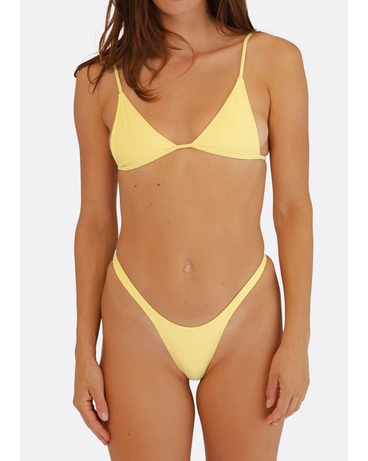 Minimale Animale Yellow Lucid Bikini Top