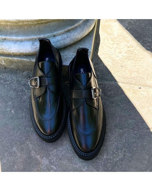 Notabene Black Tecla Loafers, Leather