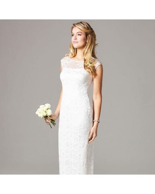 Alie Street London White Amber Lace Wedding Dress