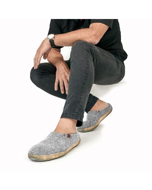 Betterfelt Gray Classic Slipper for men