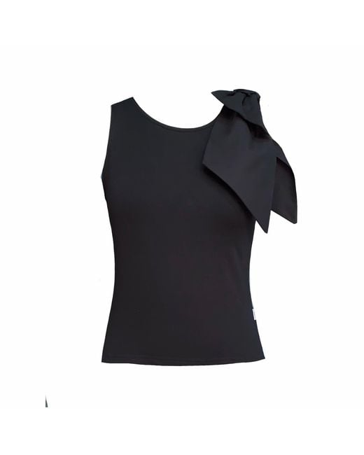 Frock Tales Black Brook Top With Bow