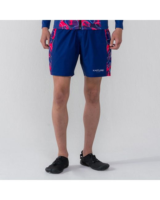 Kapture Purple Neo City Camo Shorts for men
