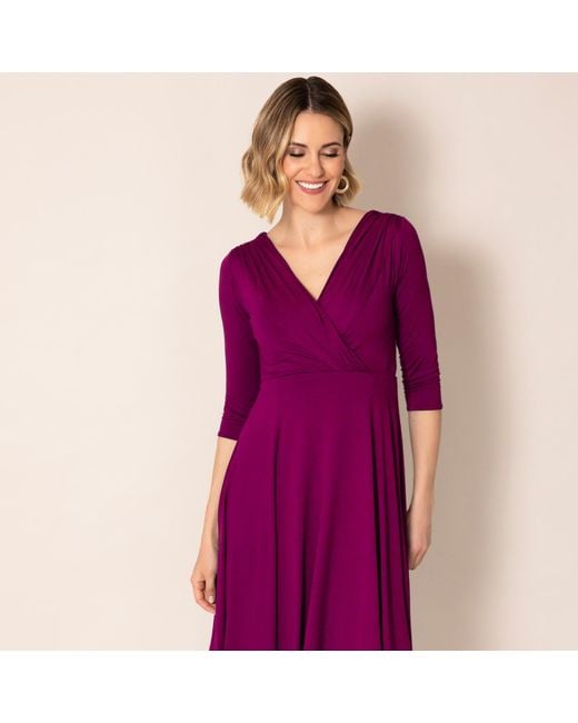 Alie Street London Purple Annie Dress Petite Plum Wine