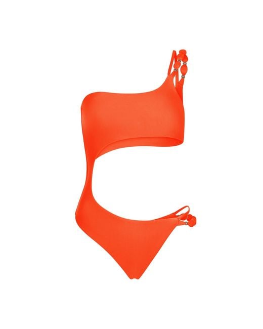 Thaynne Swimwear Llc Red Ibiza One Piece Swimsuit