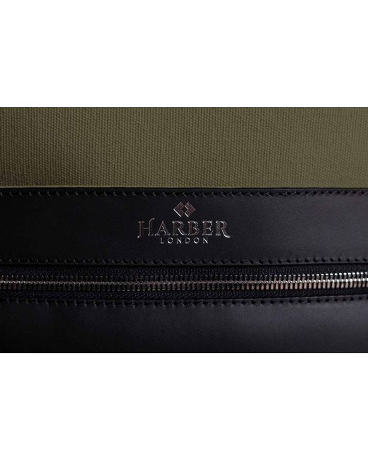 Harber London Black Office Backpack for men