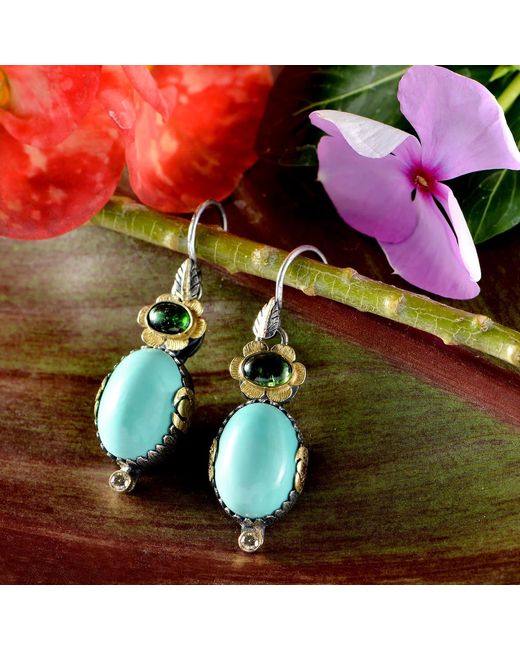 Emma Chapman Jewels Blue Ocean Tourmaline Dangle Earrings