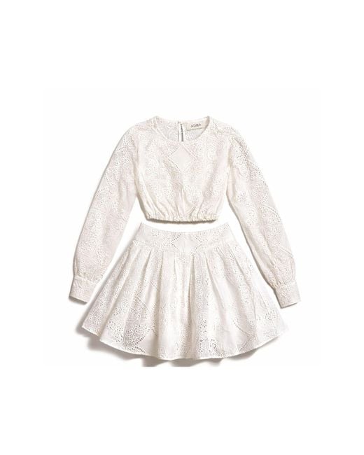 ADIBA White The Roselle Cotton Set