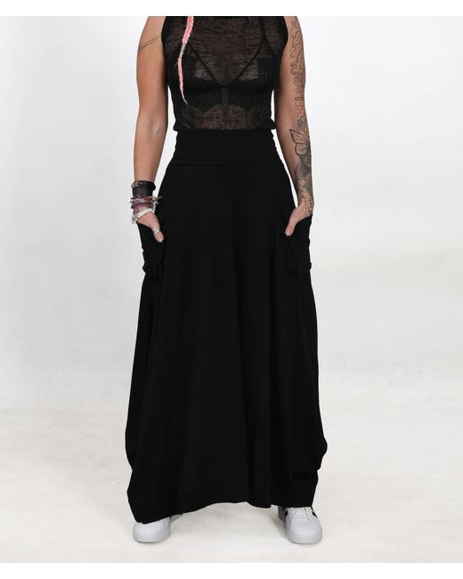 Yogi8Apparel Black Maxi Skirt