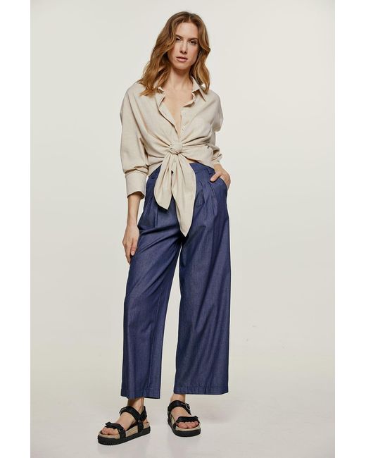 Conquista Natural Neutrals Sand Pocket Detail Shirt