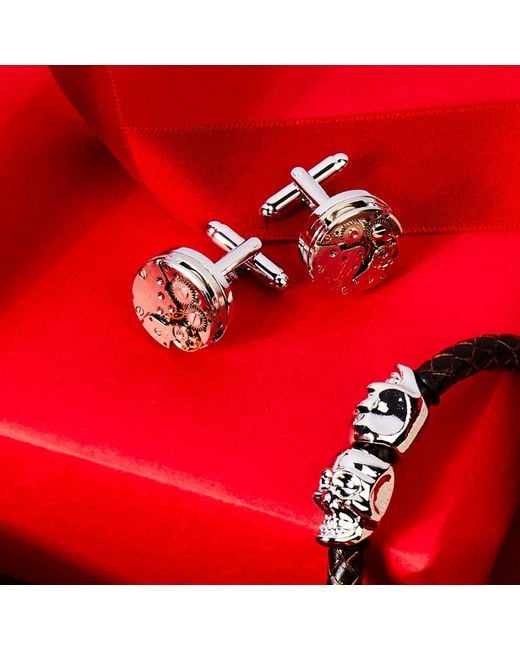 Latelita London Metallic Watch Movement Cufflink for men