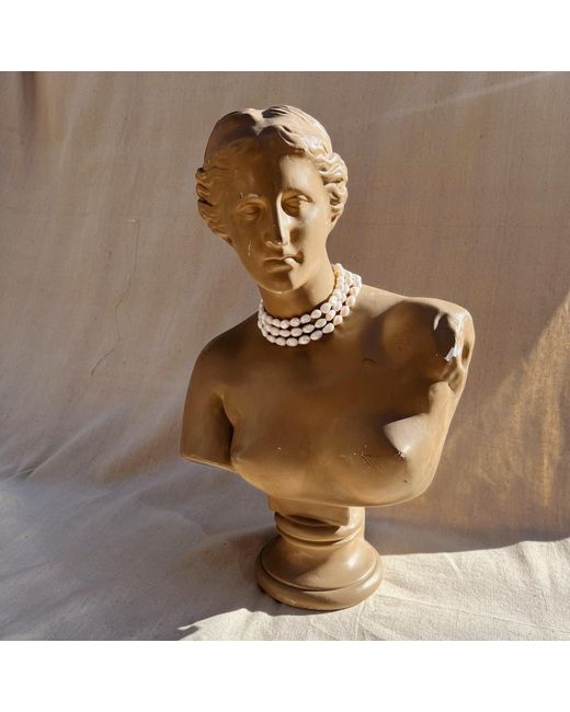 Sccollection Metallic Lynn Pearl Choker Necklace