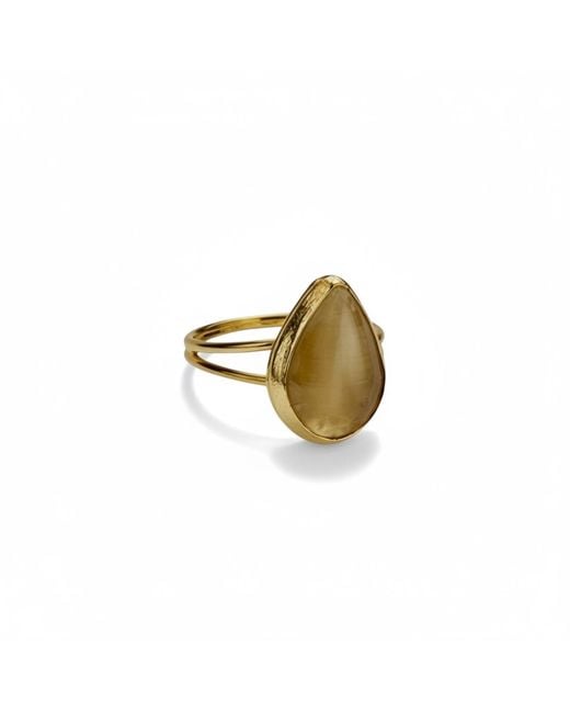 La Pluie Jewellery Metallic Hürrem Ring Golden Sand