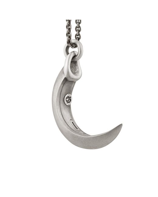 Snake Bones Metallic Eagle Talon Pendant Necklace for men