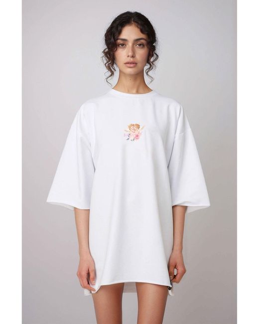 mysimplicated White Oversized T-Shirt