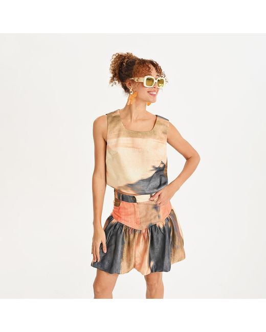Lalipop Design Natural Aura Sleeveless Top