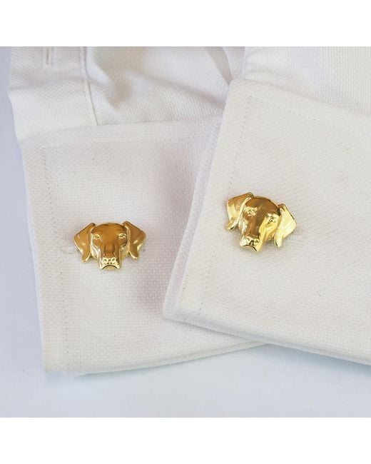 Simon Kemp Jewellers Metallic Vizsla Cufflinks for men
