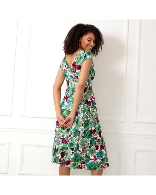 Alie Street London Green Sara Midi Dress