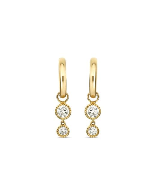 Dinny Hall Metallic Lab Diamond Double Charm Drops