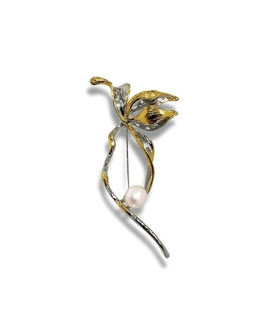 Ninemoo Metallic Lilium Paradox Brooch