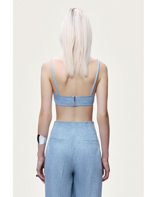 Nocturne Blue Wide-Leg Trousers