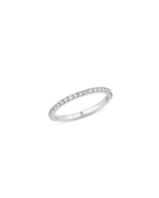 SALLY SKOUFIS White Highbeam Midi Ring With Made Cz Diamond Stimulant