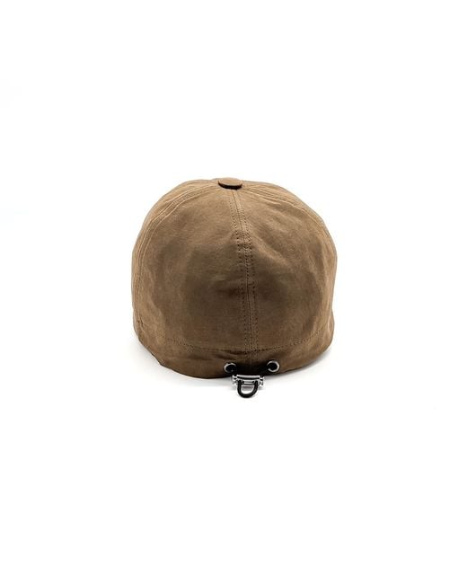 DORIA 1905 Brown Safari Rainproof Fabric Baseball Cap for men