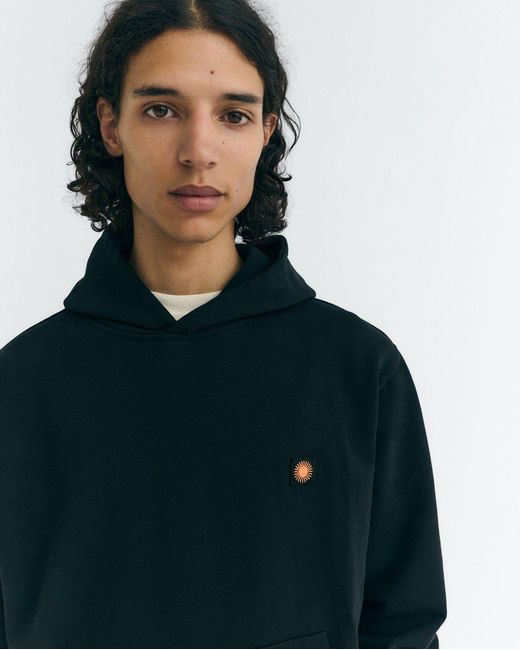 Thinking Mu Black Simon Hoodie Back Sun for men