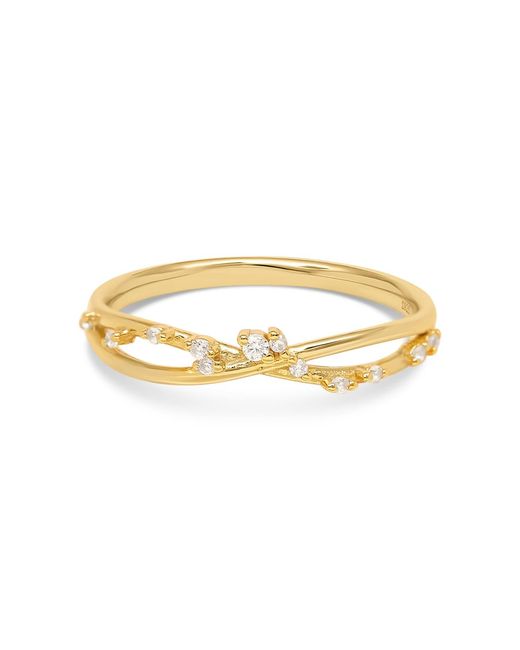 Esterah Yellow Twist Cz Ring