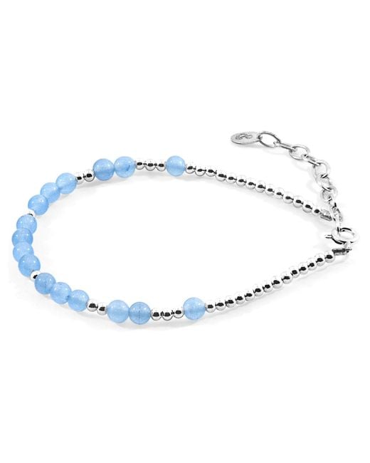 Anchor and Crew Blue Agate Sienna & Stone Bracelet