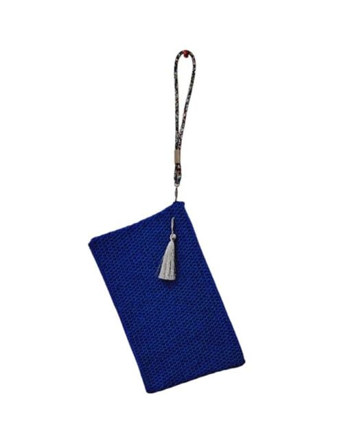 Springmoonatelier Blue Handmade Clutch Bag – Elegant And Chic