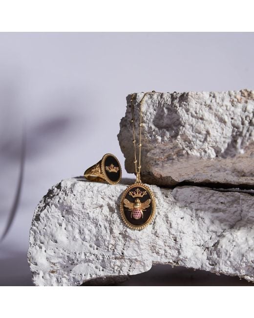 Myrto Katramadou Jewellery Metallic Queen Bee Ruby Necklace
