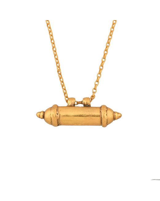 Opium Jewels Metallic Vintage Amulet Pendant Necklace