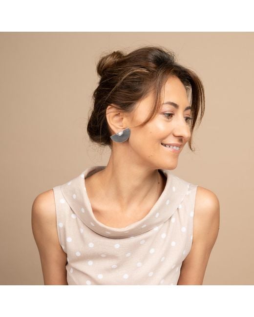 Silver Moon Metallic Pearl Sterling Earrings – Radiant Pearl
